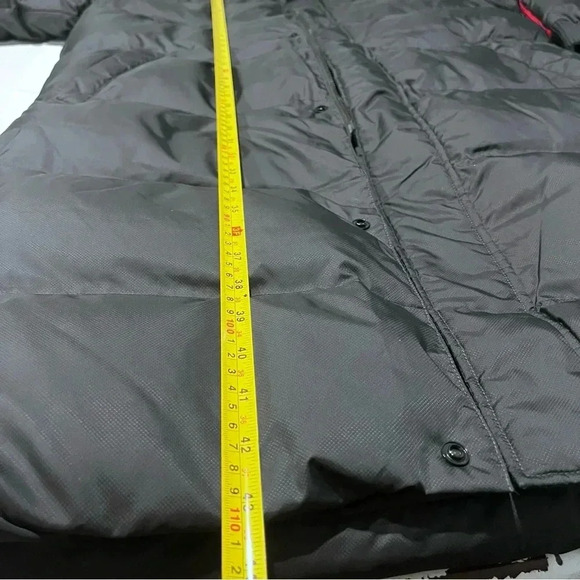 Mizuno Ski Long Down Jacket Parka FIELD Bench Training Weatherproof Large Black - Picture 8 of 9